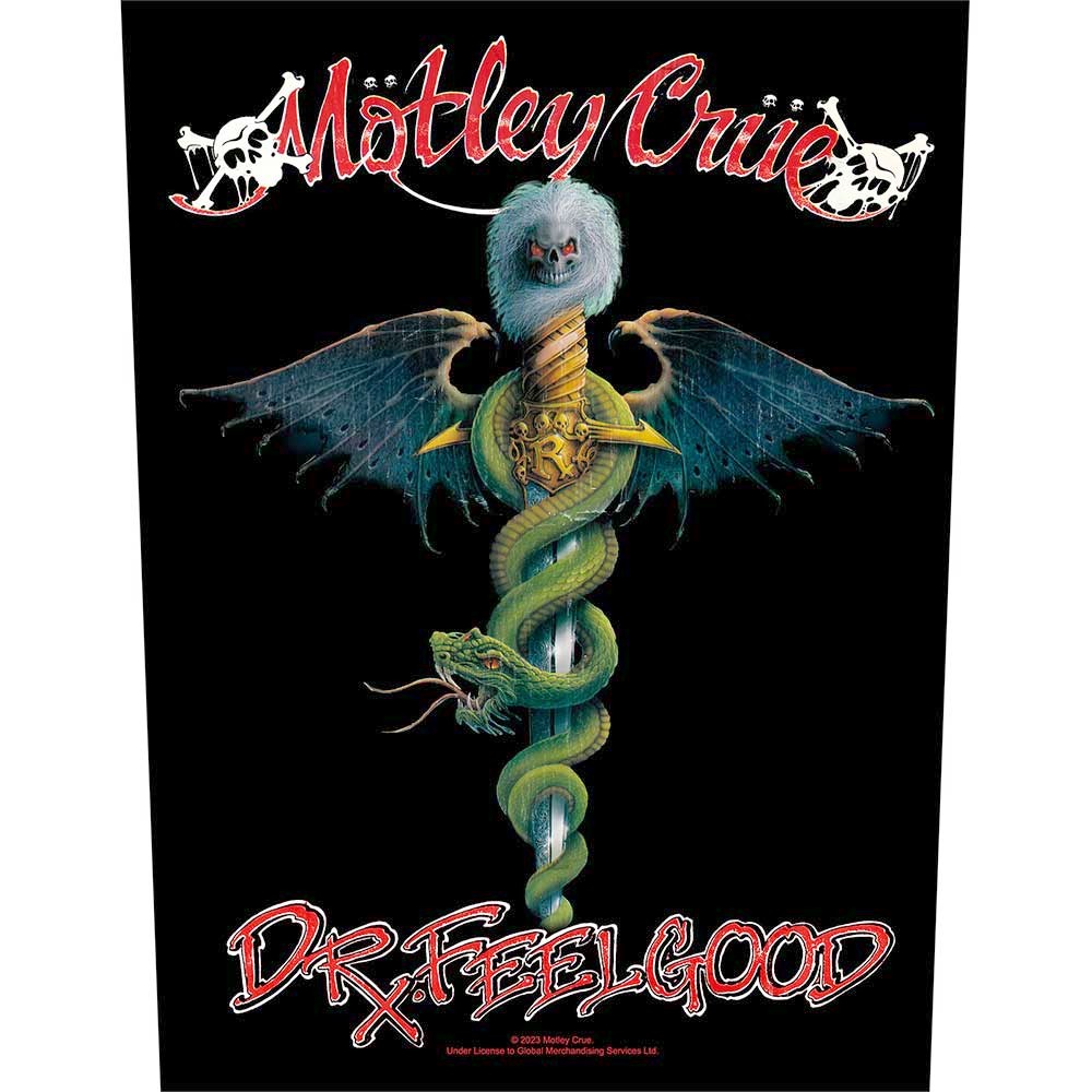Motley Crue - Dr Feelgood Rückenaufnäher - Schwarz
